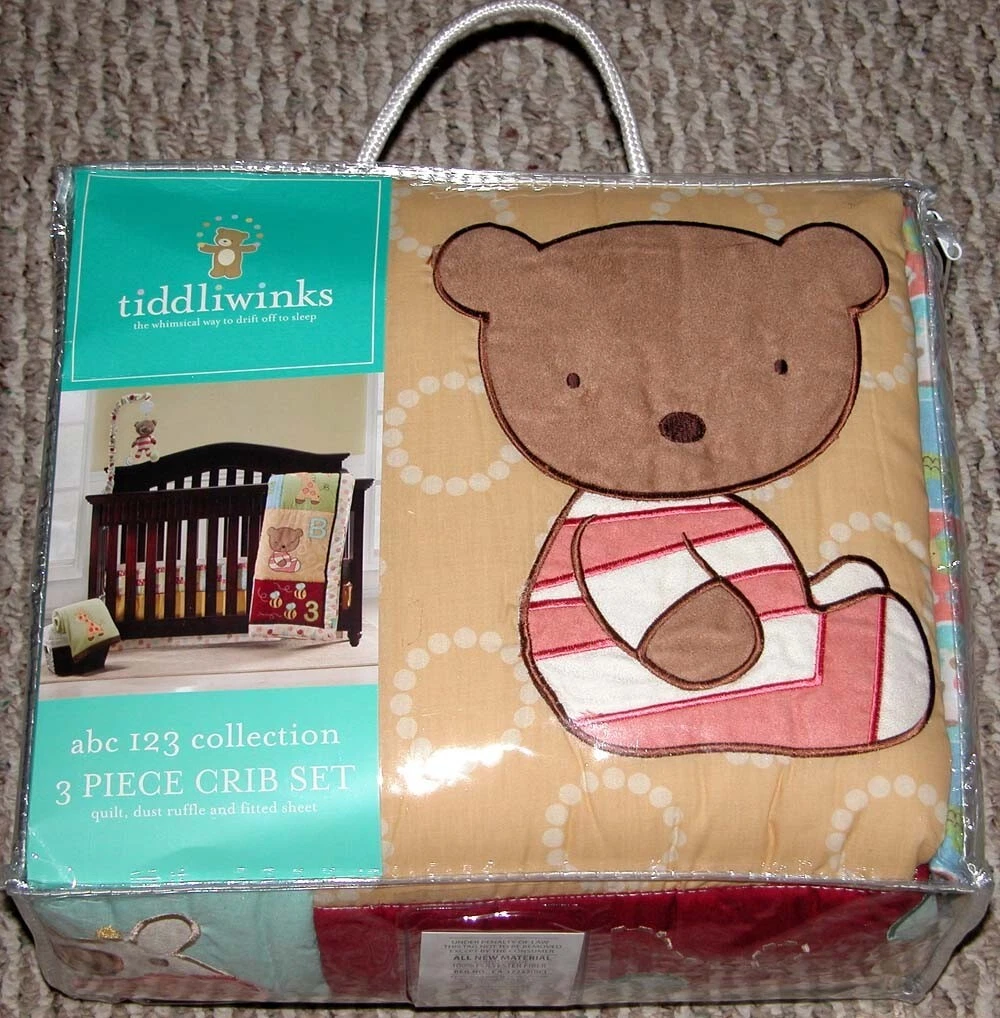 TIDDLIWINKS 3 PIECE CRIB SET ABC 123
Opens in a new window or tab