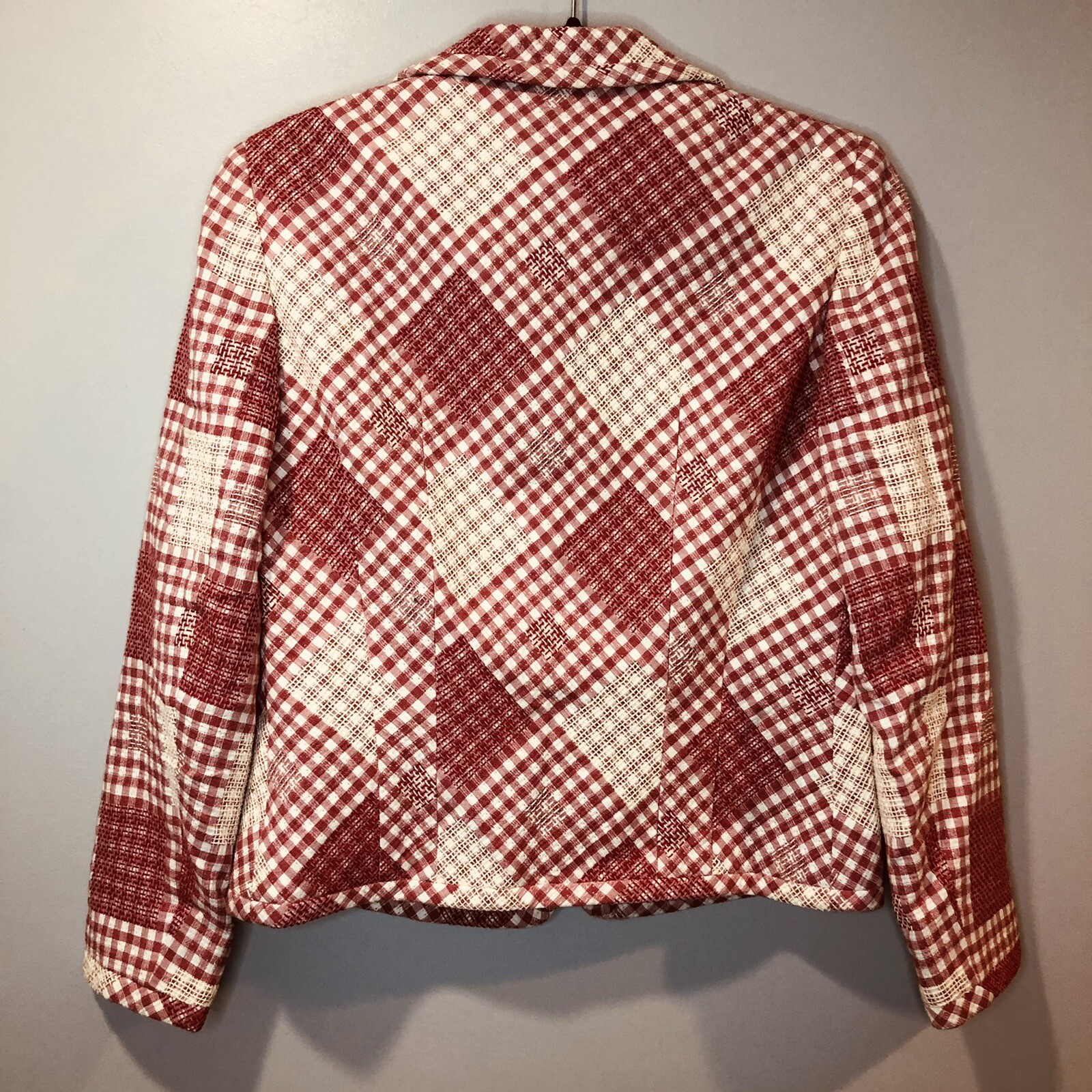 Vintage Cottagecore Gingham Plaid Patchwork Grand… - image 8