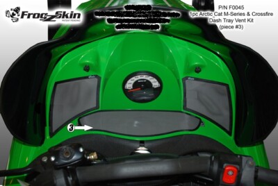 FrogzSkin Mesh Dash Tray Vent Arctic Cat M-Series Crossfire 2005-2011 M6 M7 M8 
