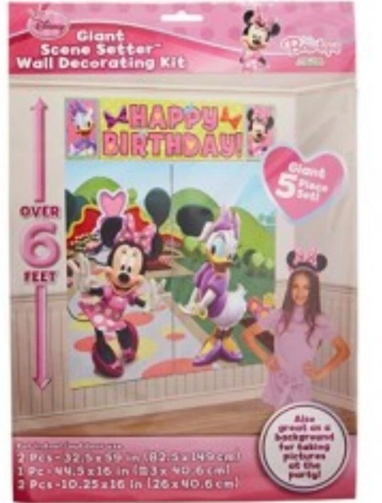 Набор для украшения стен Disney Mickey Mouse Giant Scene Setter фон Bowtique 6 футов - Изображение 2 из 4