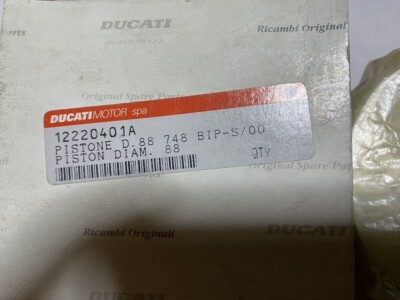 Genuine DUCATI 748 748S Piston Assy NOS 12220401A | eBay