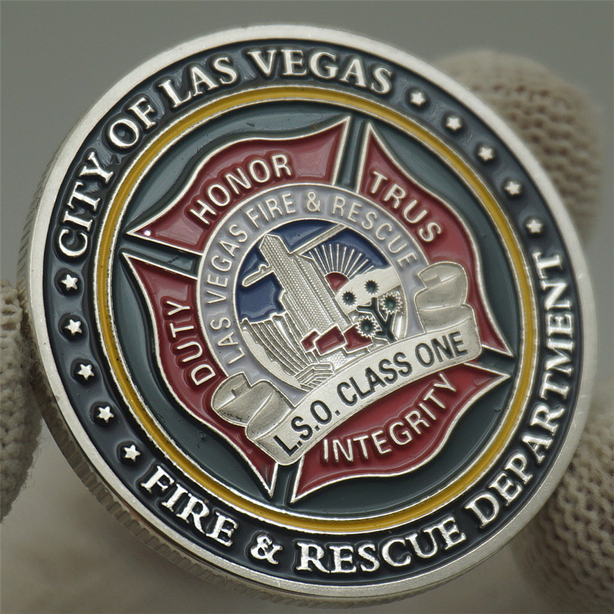 US City of Las Vegas Duty Honor Fire Rescue Saint Florian