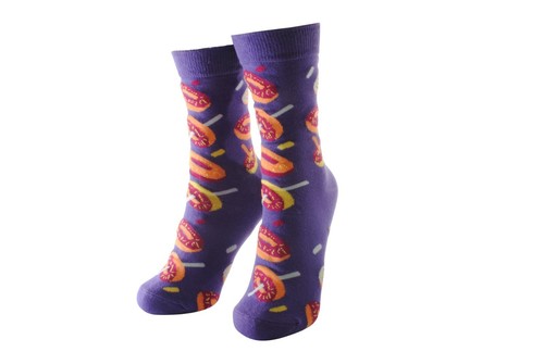Novelty Socks Funky Fun Food Fruit Socks Gift Colourful Ladies Size 3-8 - Picture 13 of 19
