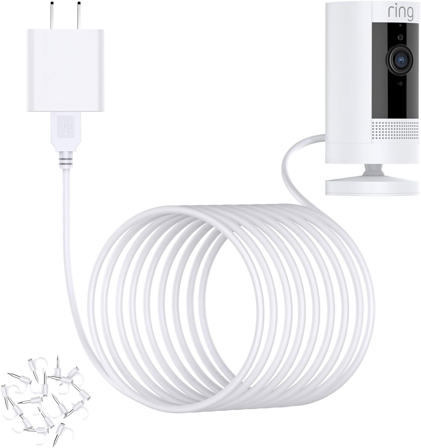 Ring Camera Powerpoint Plug In Ring Plug In Adapter Ring Camera Plug Replacement 13ft USB-C Power ...