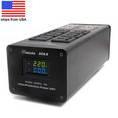 Weiduka AC8.8 3000W 15A Audio Power Filter AC Power Socket With Dual LED Display