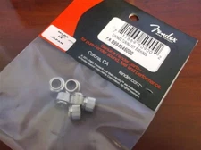 NEW Genuine Fender Vintage Style Tuner Bushings (6) - NICKEL, 099-4946-000