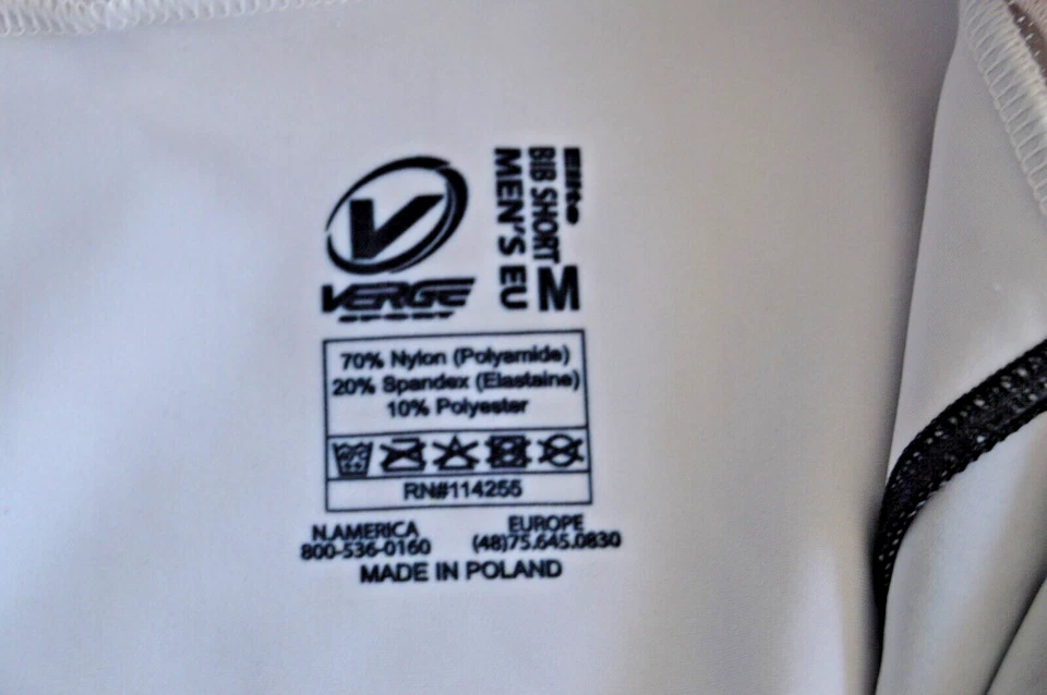 Verge Cycling Jersey Men's Medium (M), White , Black - Image 3 of 4