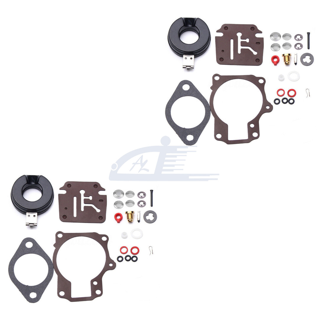 2x Carburetor Carb Rebuild Kit For BRP OMC Johnson Evinrude 396701 ...