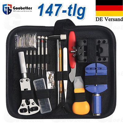 147tlg Uhrenwerkzeug Set Uhrmacherwerkzeug Reparatur Uhr