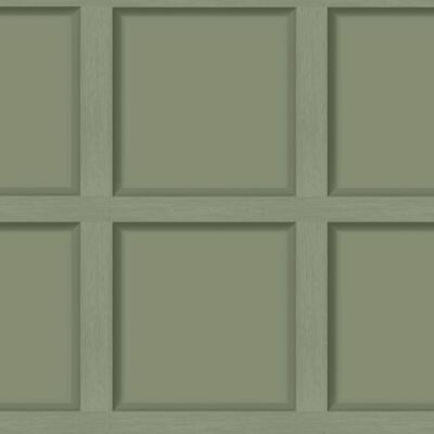 Holden Decor Modern Large Wooden Panel 3D Effect Wallpaper - Sage Green 12982