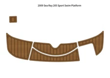 2009 Sea Ray 205 Sport Swim Platform Pad Boat EVA Foam Faux Teak Deck Floor Mat