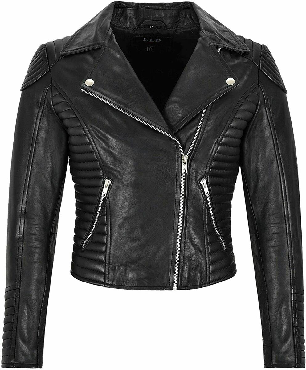 Women's Designer Leather Jacket Classic Biker Genuine Women's Designer Leather Jacket Classic Biker Genuine