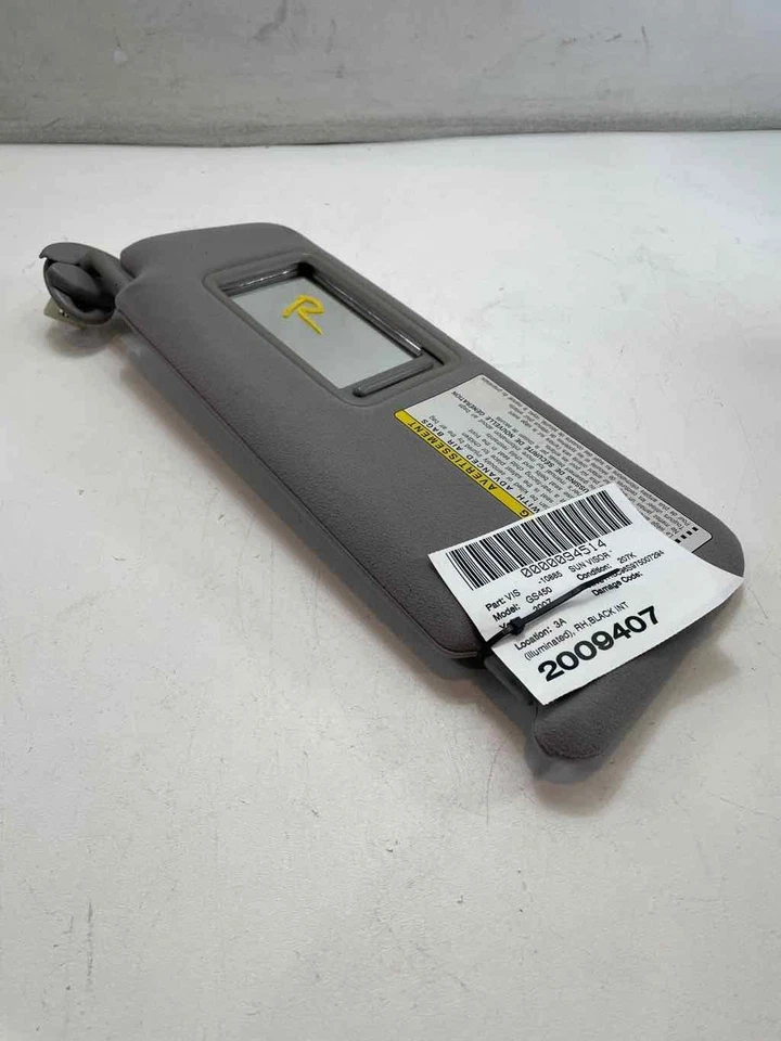 Parasol para conductor Lexus Lh gris iluminado OE compatible con Lexus GS450H 2007-2011 Foto 3 de 4