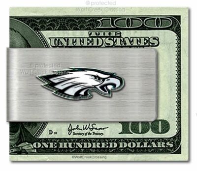 PHILADELPHIA EAGLES Stainless-Steel Money Clip NFL Football Dad Son Brother Hot'