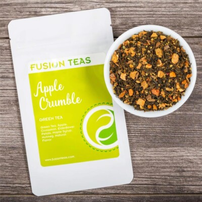 Apple Crumble Green Tea - Premium Loose Leaf Blend - Fusion Teas