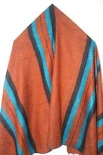 Tibetan Yak Wool Shawl Wrap Very warm and soft  - 80" x 32" inches - Multi Color