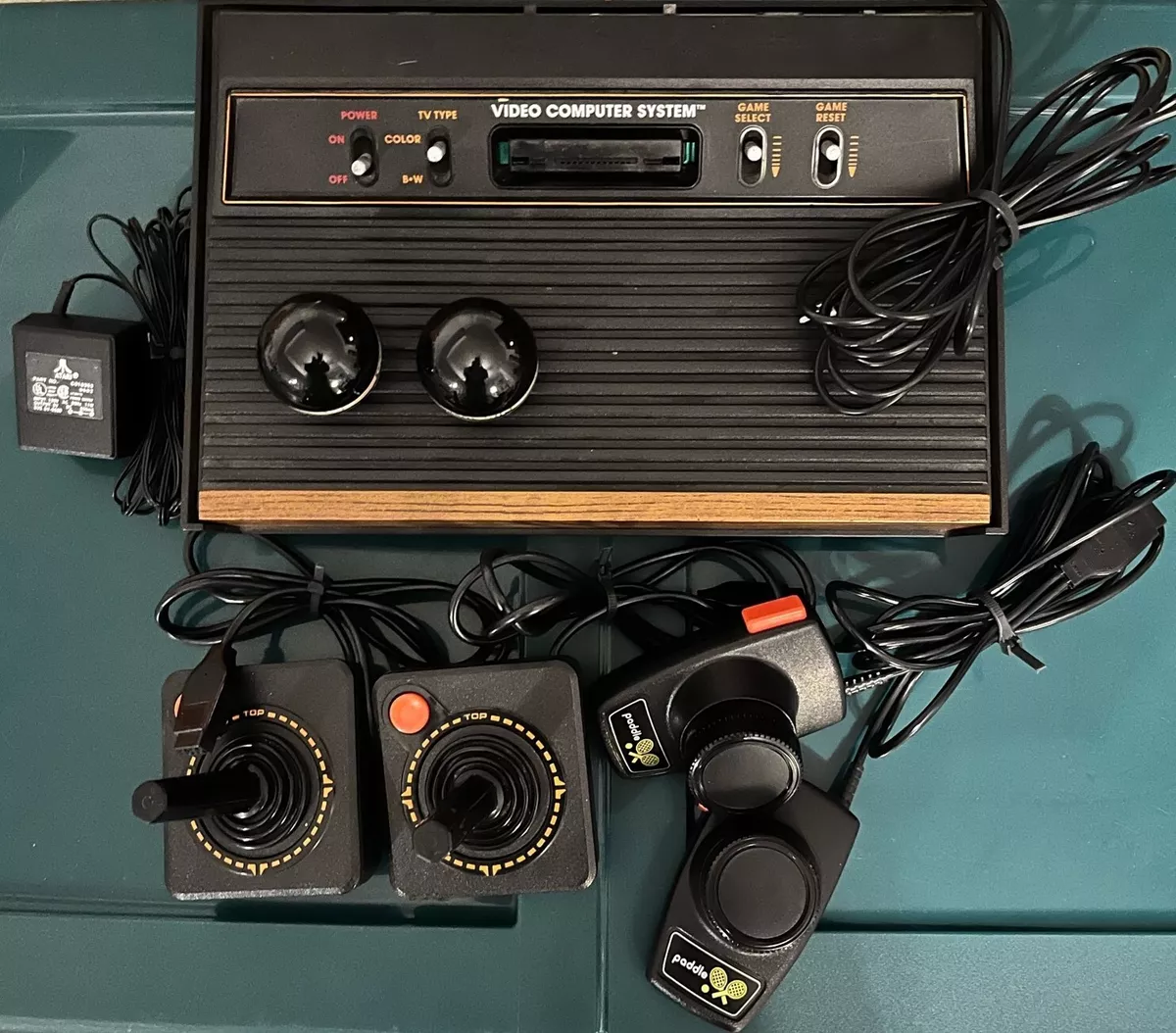 Atari 2600 Vintage Console with Controllers and 27 Games CX 2600