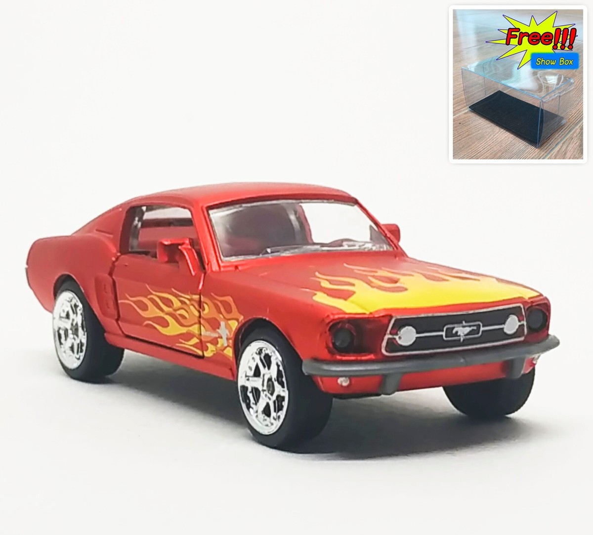 Majorette Ford Mustang Fastback 1967 Orange Vintage Deluxe 1:57 (3