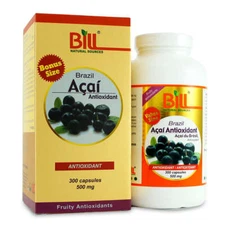 Bill Natural Sources Brazil Acai Berry Antioxidant Cell Boost 500mg 300 Caps NEW