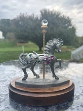 1985 Limited Edition Perth Pewter Carousel Horse Figurine Art Sculpture Rare HTF