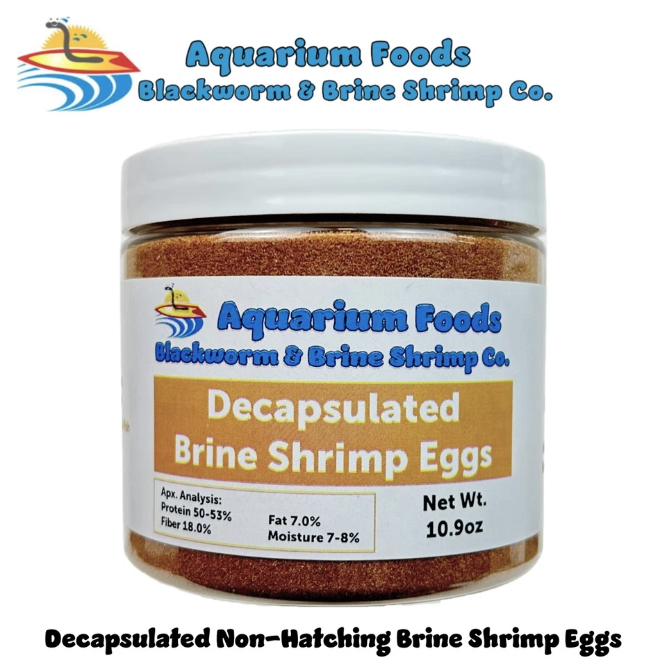 Huevos de camarones en salmuera descapsulada, corales, alevines, bebés (sin cáscara, sin eclosión) frasco Foto 3 de 4