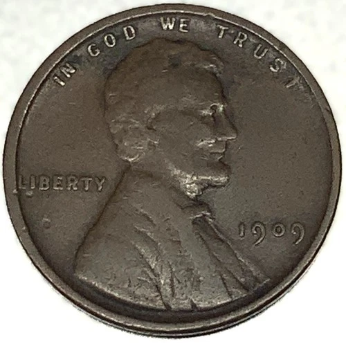 1909 P Lincoln Wheat Cent Penny Fine Condition "Actual Coin Pictured" - 2234