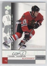2002 Mask Collection Potential Gems 1496/1750 Shawn Thornton #118 Rookie RC t4m