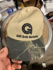 Vintage k products brand snapback hat cap AGRI grain marketing farm feed seed  