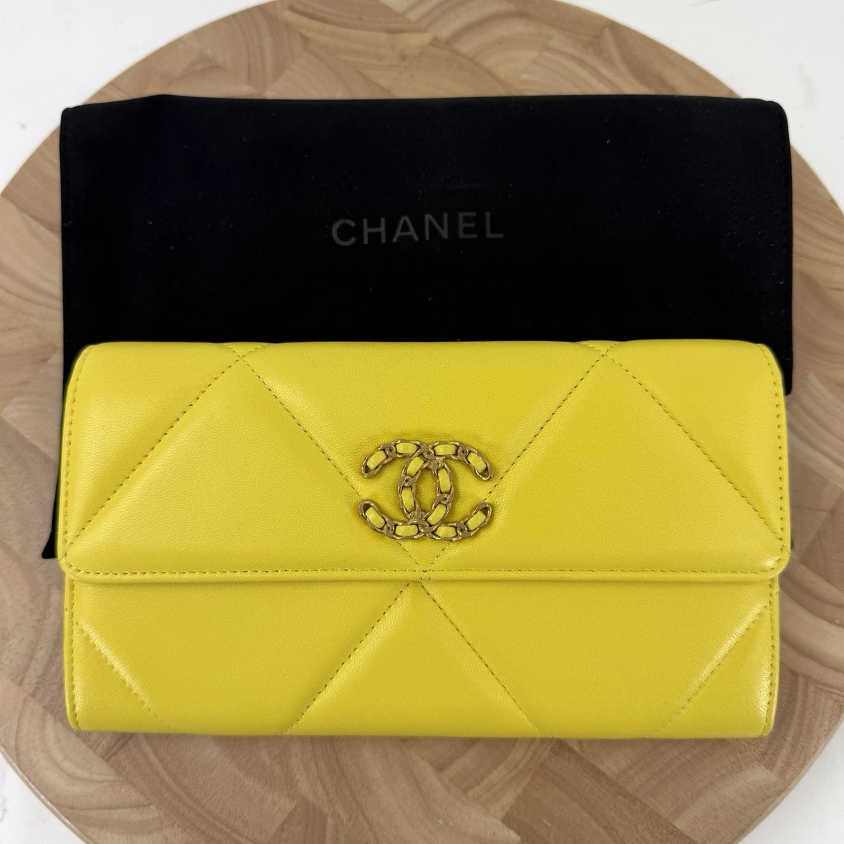 CHANEL Yellow Folding Wallets for Women for sale | eBay