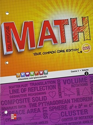 Glencoe Math, Course 3, Student Edition, Volume 2 by McGraw Hill (2012, Trade...