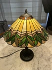 Vintage tiffany style stained glass lamp shade Only 16” Inches Please Read.