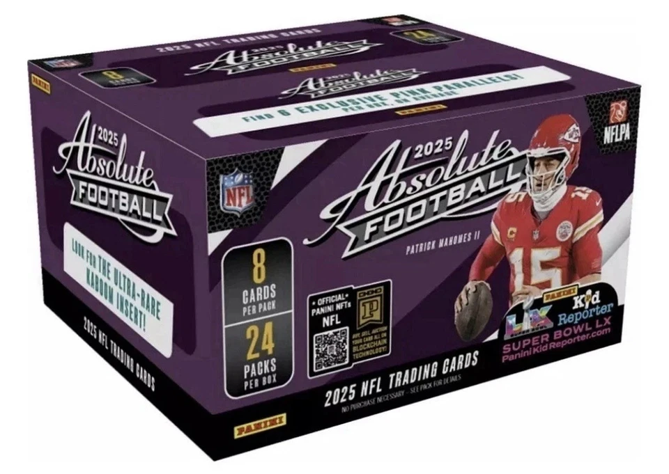 2025 Panini Absolute Football Factory Sealed 24 Pack Retail Box
