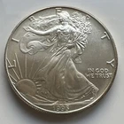 1995 USA American Eagle Bullion $1 Liberty Dollar 1oz Troy 999 Fine Silver Coin