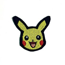 Pokemon Embroidered Patch  Iron/Sew On  Pikachu Bulbasaur Charmander Squirtle