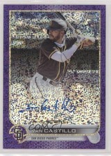 2022 Topps Chrome Rookie Purple Speckle Refractor 97/299 Ivan Castillo Auto s1i
