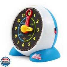 BEST LEARNING Learning Clock - Educational Talking Learn to Tell Time Teachin