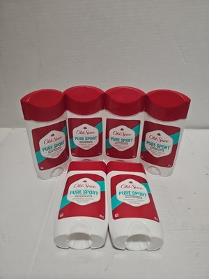 NEW 6 Old Spice PURE SPORT~High Endurance Deodorant Stick ~(3.0oz/85g)