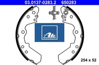 ATE 03.0137-0283.2 Bremsbackensatz 4 Bremsbacken Trommelbremse FüR Opel
