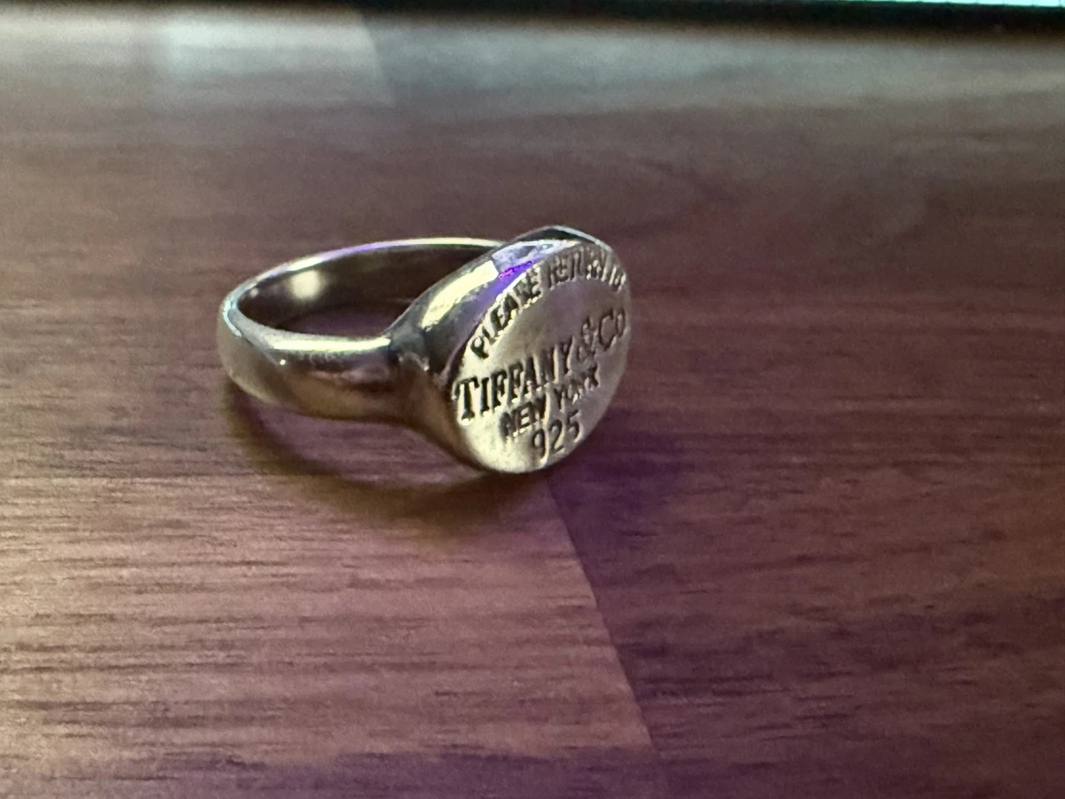Tiffany & Co. Sterling Silver 9 Ring Rings without Stone Fine