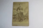 Vintage cabinet original photo: Scottish Military figure (D. White, Inverness)