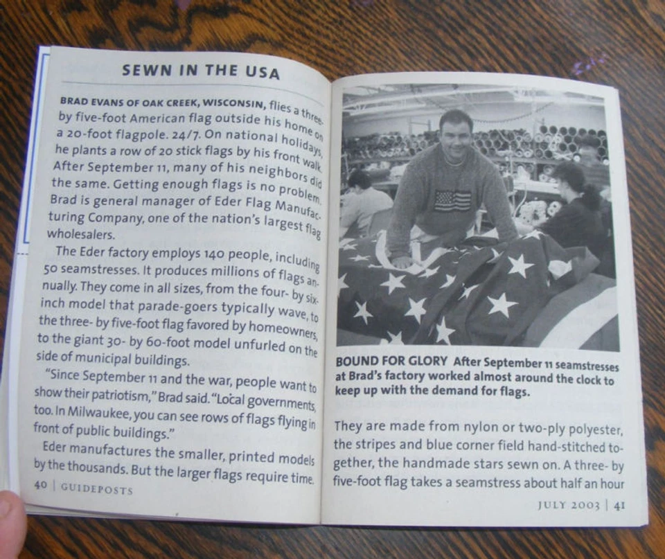 Guideposts Large Print ED July 2003 Long May It Wave - Image 4 of 4