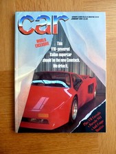 CAR Magazine January 1989 Range Rover, Saab 9000 CDi, Nissan Maxim, Honda Legend