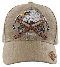 ¡NUEVO! GORRA DE BÉISBOL NATIVA ORGULLO VALIENTE HACHA ÁGUILA SOMBRERO BRONCEADO