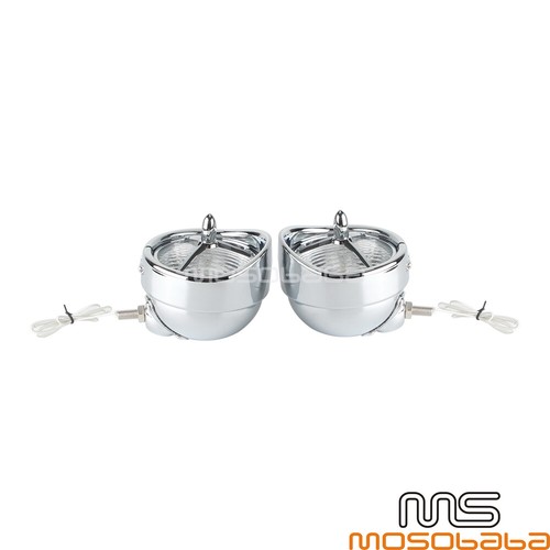 4.5" Headlight Fog Trim Lights Lamp Chrome For Harley FLHTCUSE FLHSE Road Glide - Bild 4 von 9