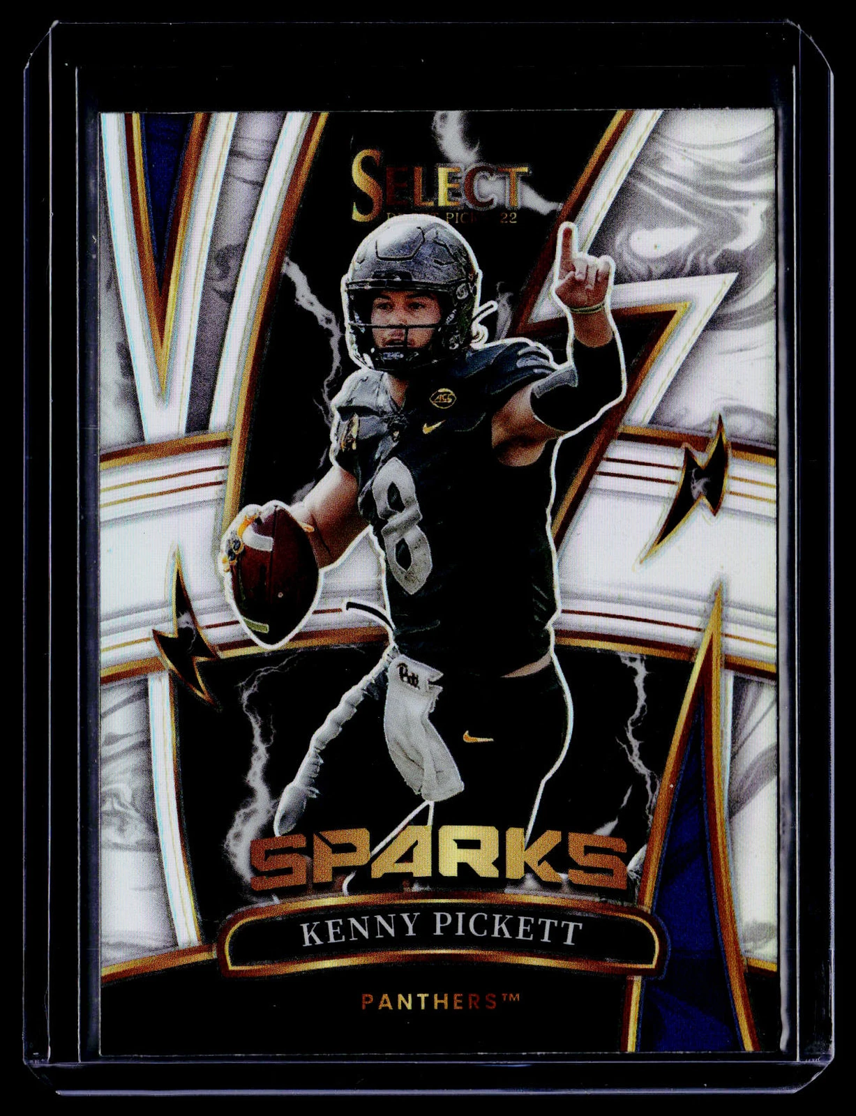 Kenny Pickett Panini Select Draft Picks Sparks #SPKP Silver Prizm