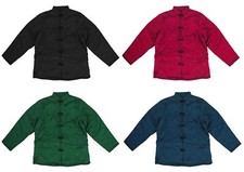 Women's Traditional Floral Rayon Chinese Jacket Lightweight Warm Cozy S-XL New