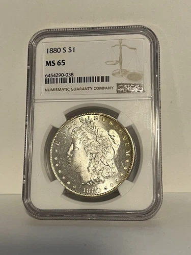 1880 s NGC MS65 Gem Morgan Dollar