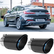 For X1 X2 X3 X4 sDrive20i xDrive20i 20i 20d 2.0T 63mm Carbon Fiber Exhaust Tips