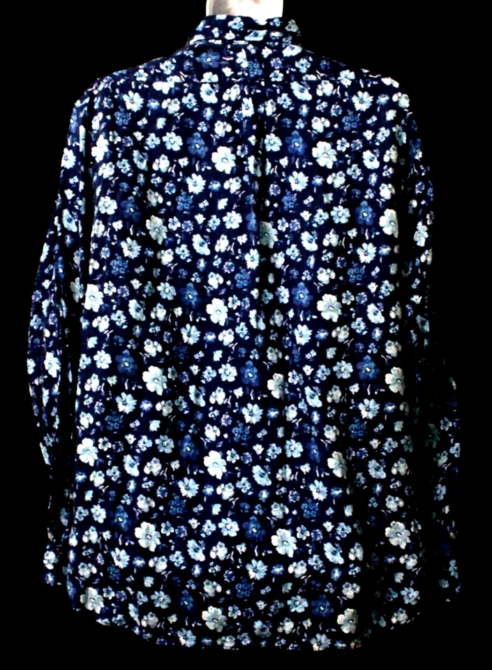 Camisa Polo Ralph Lauren Informal Azul y Blanco Flor - Apenas Usada - Sin Defectos Foto 2 de 3