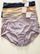 4 Warner's No Pinching No Problems Brief Panty Multi 5738 Sz 9/2XL - NWT